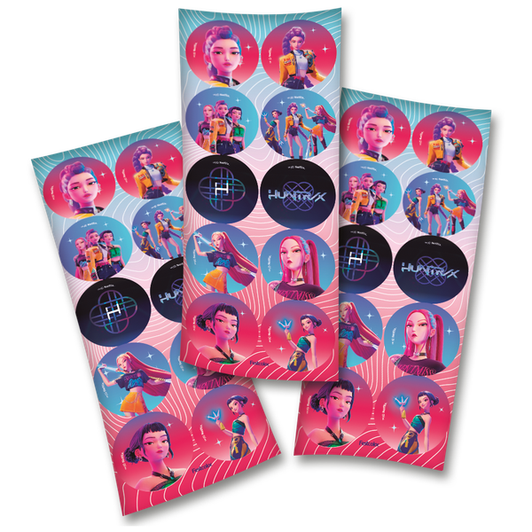 ADESIVO GUERREIRAS DO K-POP 30UN FESTCOLOR