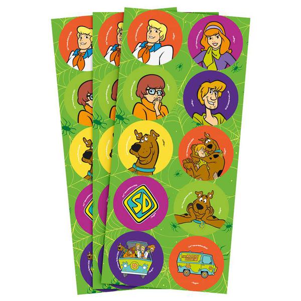 ADESIVO REDONDO HALLOWEEN SCOOBY DOO 30UN REGINA