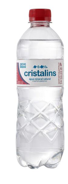 AGUA MINERAL 500ML COM GAS CRISTALINS