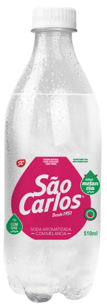 AGUA SABORIZADA COM GAS MELANCIA 510ML SAO CARLOS