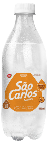 AGUA SABORIZADA COM GAS TANGERINA 510ML SAO CARLOS