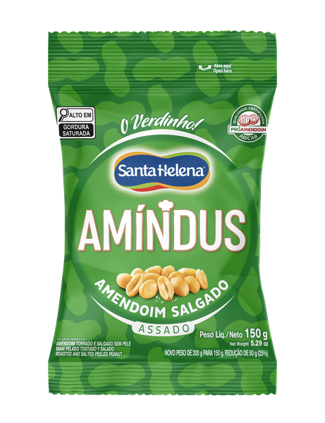 AMENDOIM AMINDU'S 150G SANTA HELENA