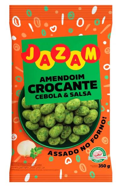 AMENDOIM CROCANTE CEBOLA E SALSA 350G JAZAM