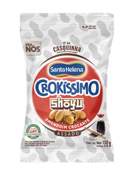 AMENDOIM CROKISSIMO 150G SHOYU SANTA HELENA