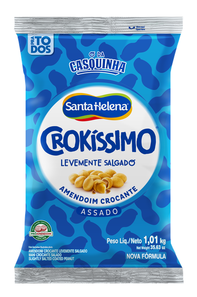 AMENDOIM CROKISSIMO 1,01KG NATURAL SANTA HELENA