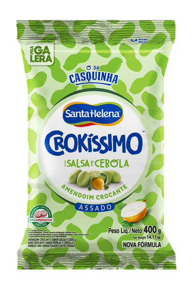 AMENDOIM CROKISSIMO 400G CEBOLA E SALSA SANTA HELENA