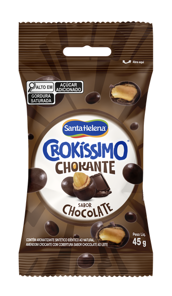 AMENDOIM CROKISSIMO CHOCOLATE 45G SANTA HELENA