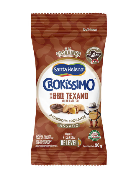 AMENDOIM CROKISSIMO DECABRON BARBECUE TEXANO 90G SANTA HELENA