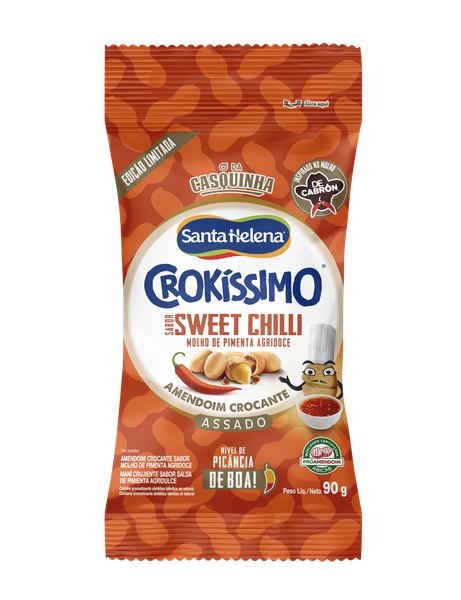 AMENDOIM CROKISSIMO DECABRON SWEET CHILLI 90G SANTA HELENA