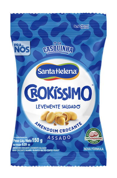 AMENDOIM CROKISSIMO LEV SALGADO 150G SANTA HELENA