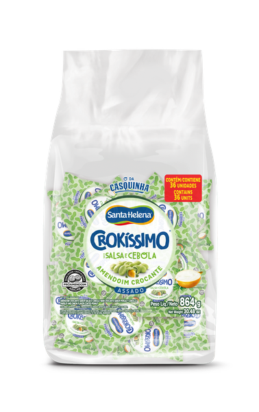 AMENDOIM CROKISSIMO SALSA E CEBOLA 36X24G SANTA HELENA