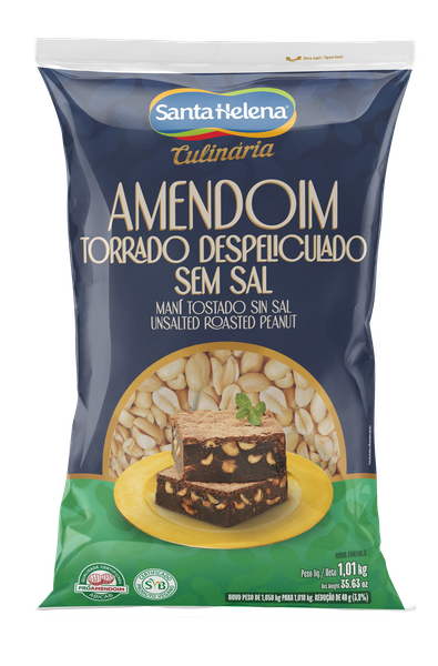 AMENDOIM CULINARIA DESPELICULADO SEM SAL 1,01KG SANTA HELENA