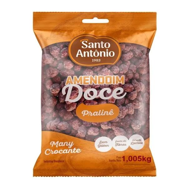 AMENDOIM DOCE PRALINE MANY CROCANTE 1,005KG SANTO ANTONIO