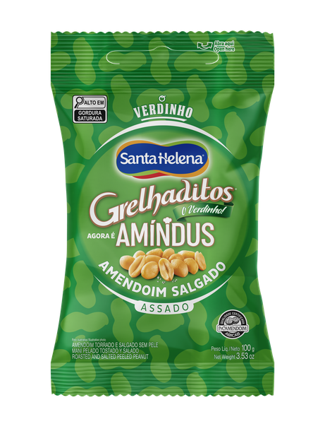 AMENDOIM GRELHADITOS SEM PELE 100G SANTA HELENA