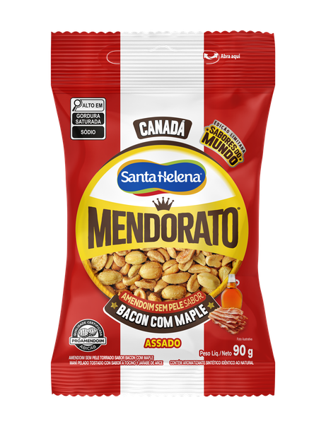 AMENDOIM MENDORATO BACON CANADA 90G SANTA HELENA