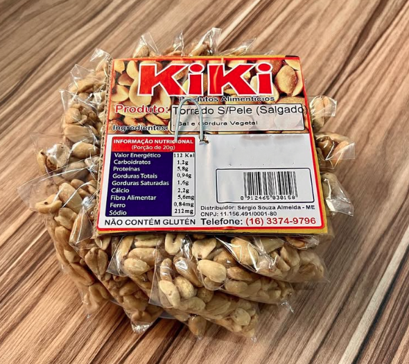 AMENDOIM SALGADO FRITO SEM PELE (ESPETO) 20X25G KIKI
