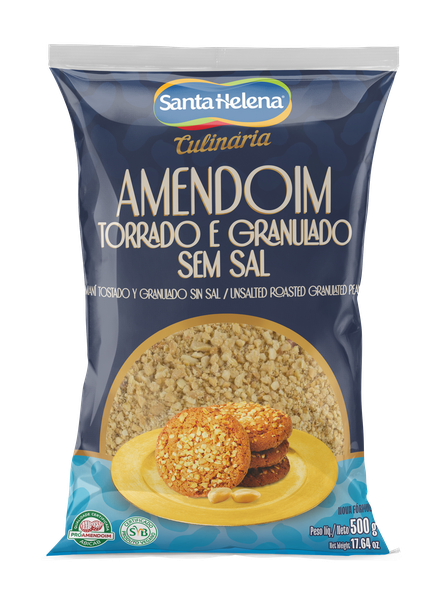 AMENDOISSIMO GRANULADO SEM SAL 500G SANTA HELENA