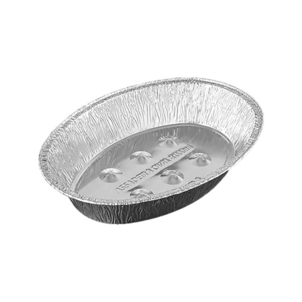 ASSADEIRA ALUMINIO OVAL 4L FACA FACIL