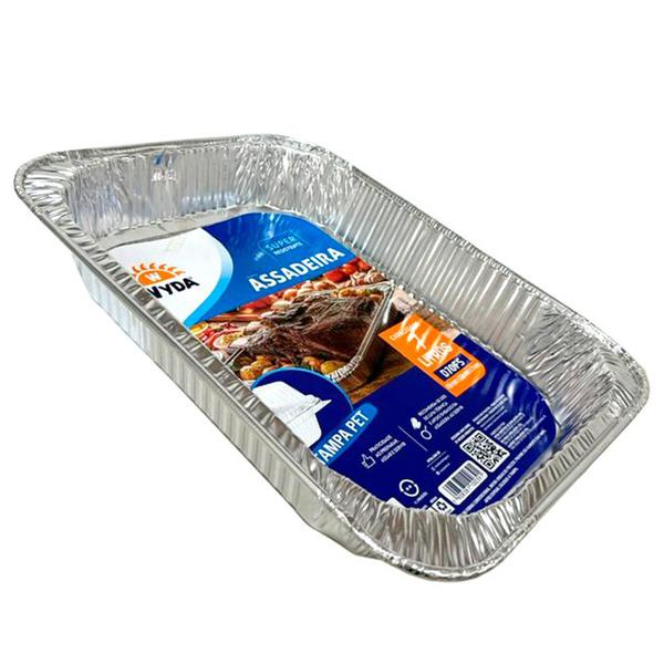 ASSADEIRA RETANGULAR D70FS TAMPA PET 7L UN WYDA