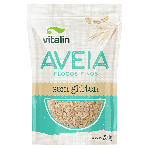 AVEIA FLOCOS FINOS SEM GLUTEN 200G VITALIN