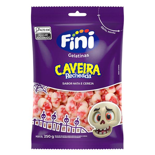 BALA CAVEIRA RECHEADA 250G FINI