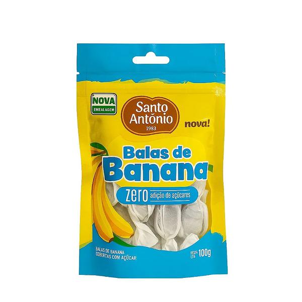 BALA DE BANANA ZERO 100G SANTO ANTONIO