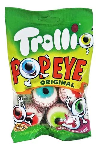 BALA DE GELATINA POP EYE TROLLI 75G BENEVIA