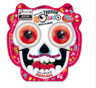BALA DE GOMA TERROR ZOIUDO UN DOCE MIX
