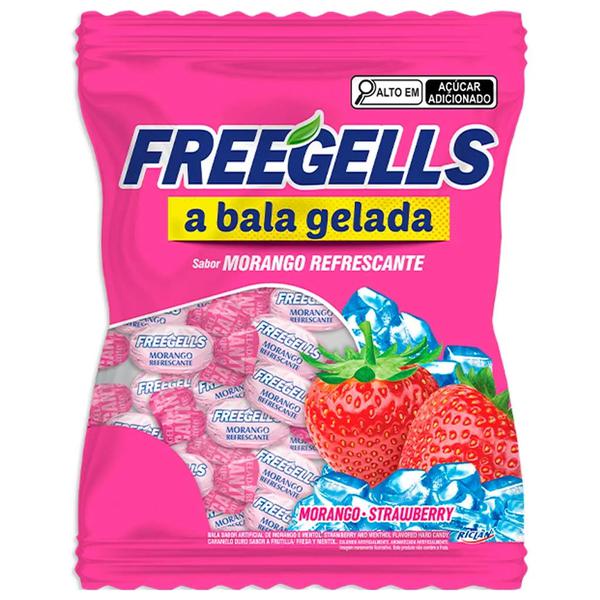 BALA FREEGELLS 475G MORANGO RICLAN