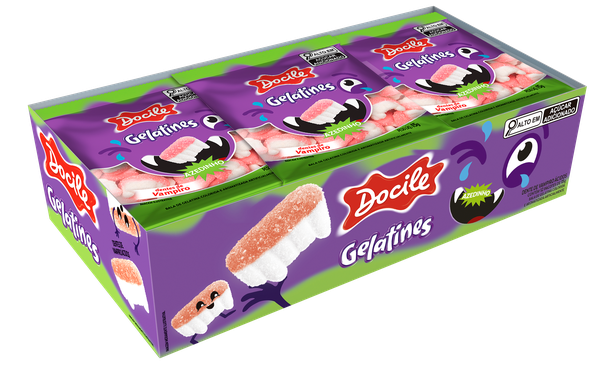 BALA GEL. DENTE DE VAMPIRO 12X15G DOCILE 8732