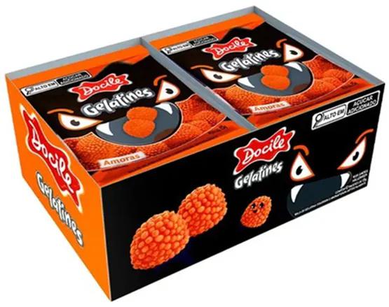 BALA GELAT AMORAS LARANJA12X15G DOCILE 938
