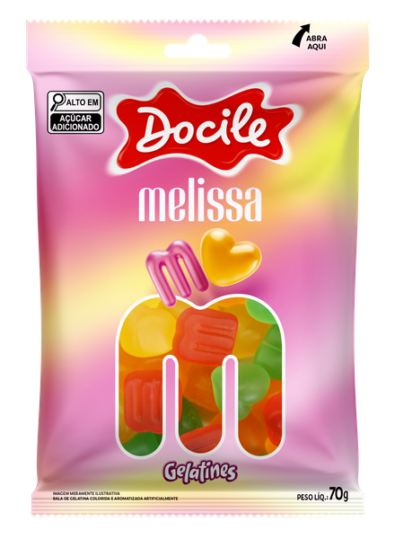 BALA GELATINA 081 MELISSA 70G DOCILE