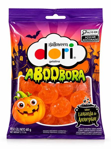 BALA GELATINA ABOBORA HALLOWEEN 60G DORI