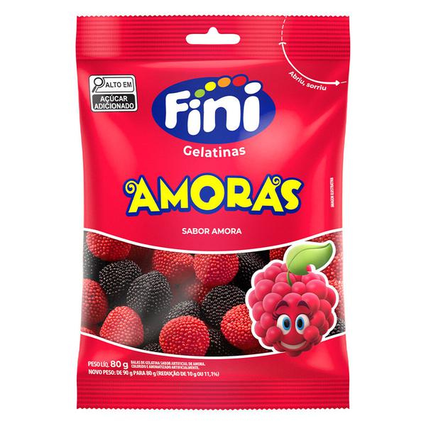 BALA GELATINA AMORAS 80G FINI