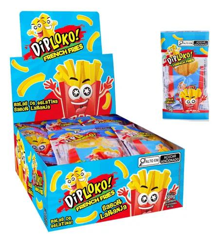 BALA GELATINA BATATA FRITA DIPILOKO 24X15G DANILLA