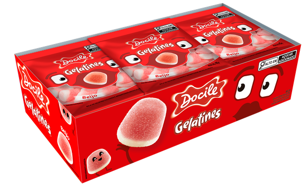 BALA GELATINA BEIJO 12X15G DOCILE 8735