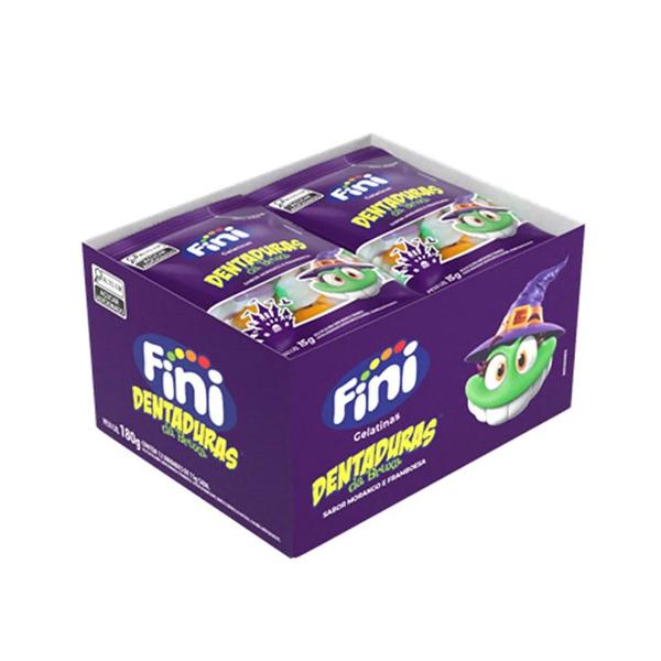 BALA GELATINA DENTADURA DA BRUXA 12X15G FINI