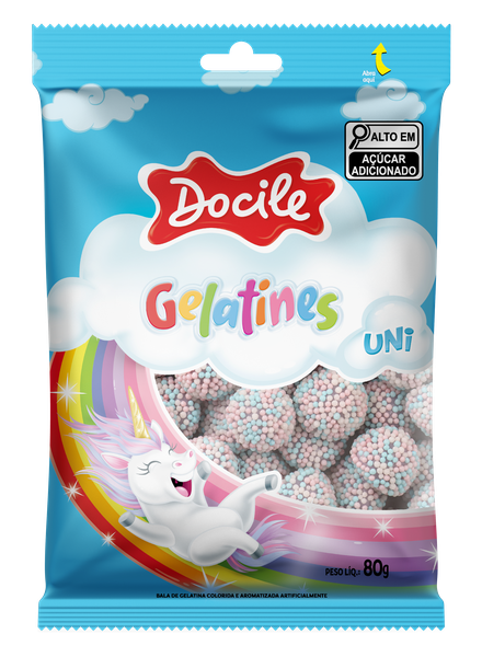 BALA GELATINA GELATINES UNI 80G DOCILE 8958