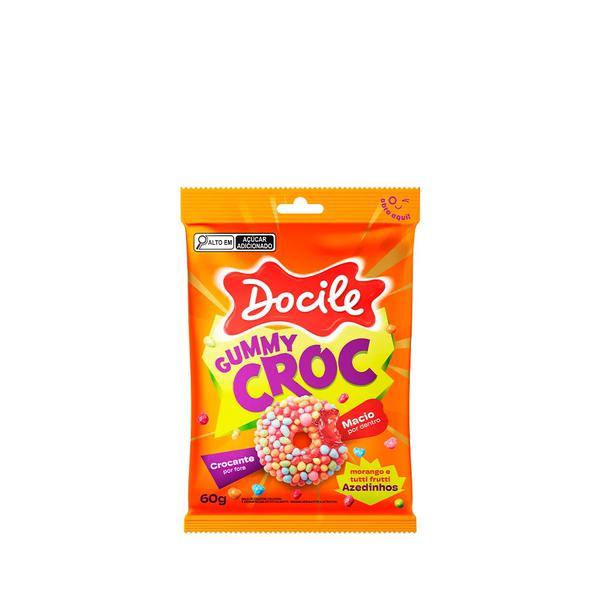 BALA GELATINA GUMMY CROC 60G DOCILE 81490
