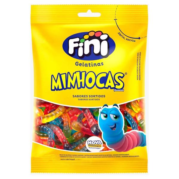 BALA GELATINA MINHOCA BRILHO 80G FINI GULOSEIM