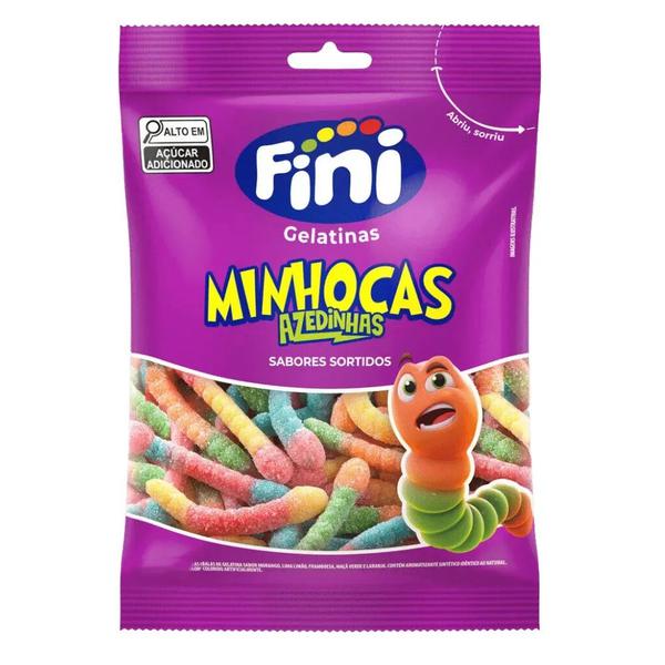 BALA GELATINA MINHOCA CITRICA 80G FINI GULOSEI