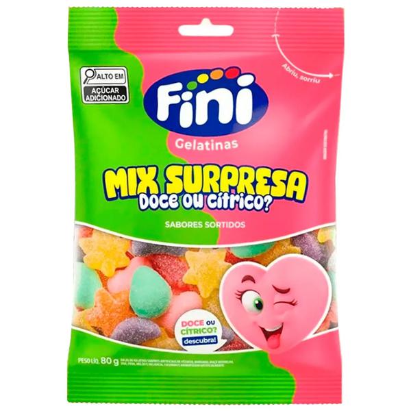 BALA GELATINA MIX SURPRESA 80G FINI
