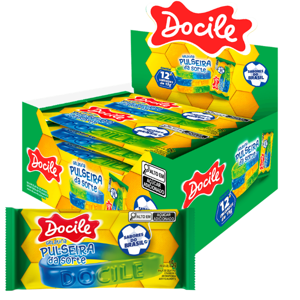 BALA GELATINA PULSEIRA 12X15G DOCILE