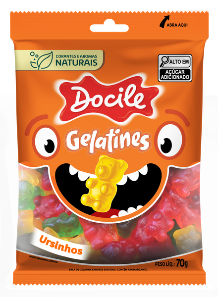 BALA GELATINA URSINHOS 70G DOCILE 80010