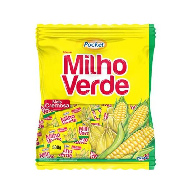 BALA POCKET MILHO VERDE 500G RICLAN