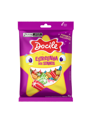 BALA REGALIZ CANU ESTRELINHA DO SONHOS 70G DOCILE 31