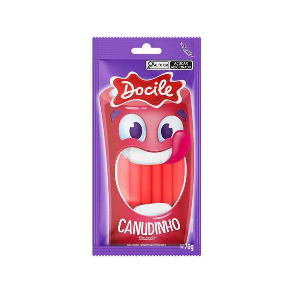 BALA REGALIZ CANU MORANGO 70G DOCILE 9225