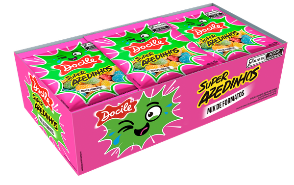 BALA REGALIZ DOCIGOMA 779 MIX SUPER AZEDINHO 12X15G DOCILE