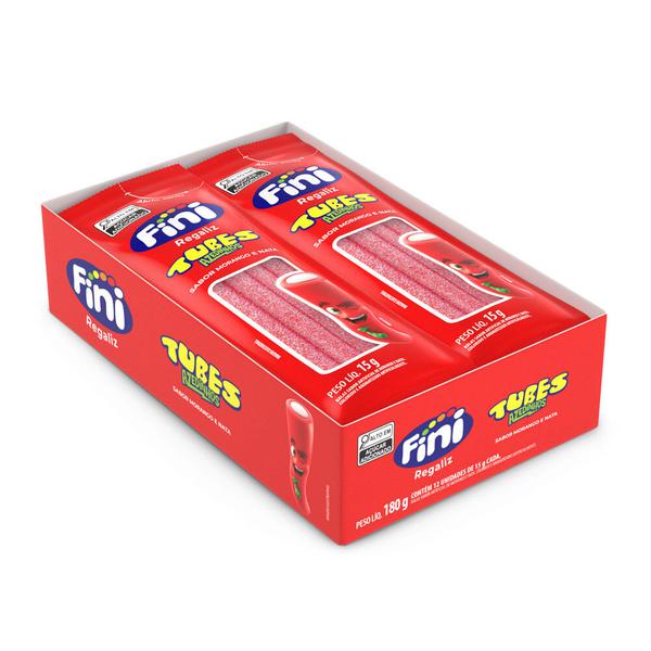 BALA TUBES MORANGO CITRICO 12X15G FINI