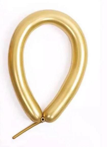 BALAO CANUDO 260 CROMADO OURO 50UN CELEBRATOON